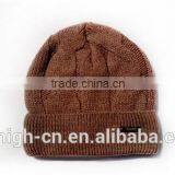 Fashion Winter Mens Wool Knitted Hat thumbnail-3