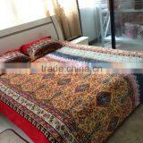 Very Soft Flannel 3 Pcs Bedsheet Blanket and Pillowcase Flower Printing thumbnail-1