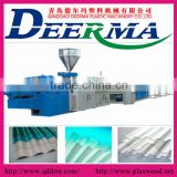 pc corrugated transparent roof sheet production line