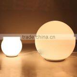 Decorative Hand Knitting Cover Glass Bedside Table Lamp With White Glass Lamp Shade thumbnail-4