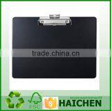 Landscape Plastic Clipboard, 9" x 12 1/2" x 1/2", 60% Recycled, Black