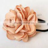 Burned Rose Flower Elastic Hair Band,Women Flower Scrunchy Hair Ring thumbnail-6