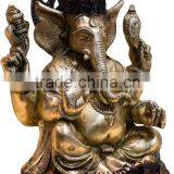 Sitting Chaturbhuja Shree Ganesha 12" thumbnail-2