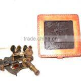 4 Inch Nautical Sextant With Red Leather Box thumbnail-1