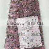 CL60017 2016 Chowleedee High Quality Top Fashion Latest Design Scattered Tulle Lace With Stone and Pearl