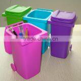 Plastic Mini Desktop Wheelie Bin Desk Tidy thumbnail-5