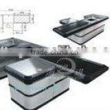 Cashier Equipments With Conveyor Belt Used in Supermarket