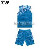 New Style Malaysia Sky Blue Basketball Jersey thumbnail-3
