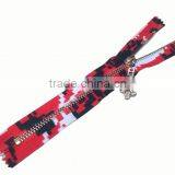 5# Custom Size Printing Design Auto Lock Close End Zipper for Man's Coat thumbnail-5