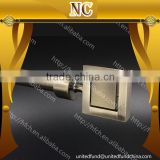 square design modern decorative metal screw 16mm curtain rod finial