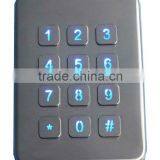 12 Keys IP 65 Metal Industrial Desktop Vandal Proof Backlight Keypad thumbnail-2