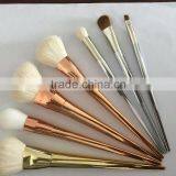 Quality Goat Hair Sable Hair Metal Handle 7 Pcs Makeup Brush Set