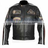 Classic Motorcycle Leather Jacket, Men Classic Bikers Leather Jackets thumbnail-1