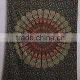 RT-630 Mandala Decorative Mandala Printed Tapestry Wall Throws Indian Decor Art Sanganeri Screen Print Bedspread Jaipur thumbnail-1