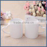 Popular Heart Shape Handle 11oz White Ceramic Mug thumbnail-2