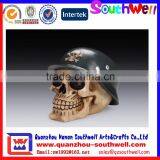 Army Helmet Soldier Skull Skeleton Halloween War Figurine Decor thumbnail-1