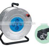 Cable Reel European Cable Reel Steel Reel 16A 250V With VDE Cable H05VV-F 3G1.5mm2 25/50m Extension Cord Reel