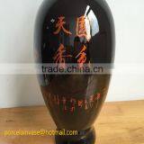 2016 High Quality Black Modern Pottery Vase thumbnail-2