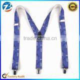 Custom Jeans Printed Fashion Y Back Elastic Men Gallusus