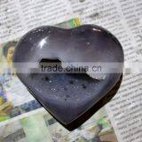 Natural Beautiful Geodes Agate Puffy Heart