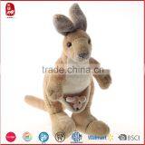 Wholesale Cuddly Toy Plush Kangaroo With Baby Plush Toy thumbnail-2