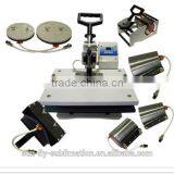 Sublimation 8 in 1 Combo T-shirt Mug Cap Heat Transfer Printing Press Machine (SFS-M06B)