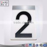 Custom Acrylic LED Edge-lit Sign,LED Light House Number Plaque