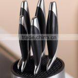 6 Pcs Forged Pom Handle Kitchen Knife Set With S.s Utility Block thumbnail-6