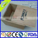 Small Wooden Boxes, Unfinished, Hinged Lid, With Clasp thumbnail-4