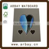 Wholesale White 4ply Heart Shapes Paper Frame Mat Board Storage thumbnail-1