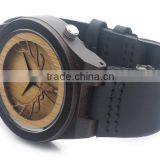 Wholesale Promotional Deer Shape Blackwood Bamboo Wood Watches thumbnail-2