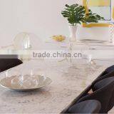 Fashional White Marble Top Dining Table Set thumbnail-1