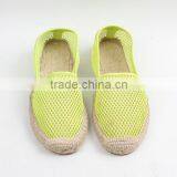 Latest Design Belly Shoes Factory Espadrilles Fashion Mesh Material Jute Sole Espadrille thumbnail-3