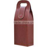 High Quality Black Leather Wine Bag thumbnail-3