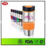 Drink Ware Type 16 Ounce Double Wall Insulated Stainless Steel Coffee Tumbler With Push Lid thumbnail-2
