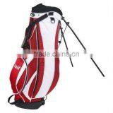 Red & White Stand Bag With Dual Shoulder Strap thumbnail-1