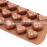 Heart-shape Silicone Ice Chocolate Cake Jelly Candy Mould