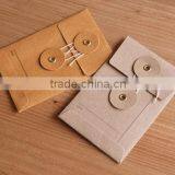 Mini Vintage Retro Kraft Paper Envelopes Brown Kraft Paper Envelop With String With Eyelets thumbnail-3