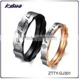 Personalized Titanium Steel Fashion Couple Ring thumbnail-1