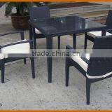 Rattan Table Chair Dining Room Set thumbnail-1