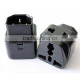 Plug With Socket Type Double Adapter Plug Universal to IEC C14 Male Plug Adapter Converter CE thumbnail-1
