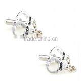 New Arrival Fashion Jewelry Charms Novelty Cooper Two Ring Valentine Gift Cufflink thumbnail-2