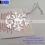 Custom christmas gorgeous metal snow tag bookmark