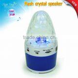 Mini Crystal Colour Flashing Light Speaker