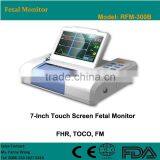 Promotion!!!CE Approved Portable Digital Color Fetal Monitor/ Fetal Heart Monitor RFM-300B thumbnail-1