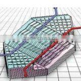 Hexagonal High Efficiency Cross-counterflow Plateheat Exchanger thumbnail-2