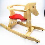 2016 OEM Solid Wood Rocking Horse Baby Ride on Toys thumbnail-3