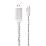 EL Visible Light 8 Pin Lightning USB Flowing Round Cable LR002