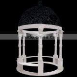Simple Stone Marble White Garden Gazebo thumbnail-1