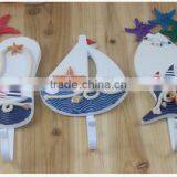 CY081 Mediterranean Style Anchors Fish Slipper Boat Shaped Wall Hooks Living Room Hanging Decoration Nautical Decor thumbnail-4